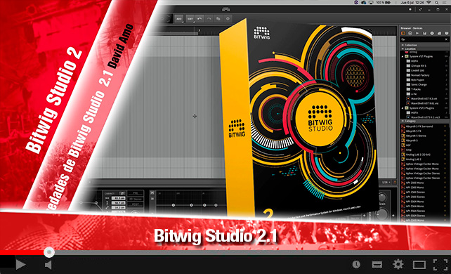 Conoce las novedades de la actualización de software de Bitwig Studio 2.1